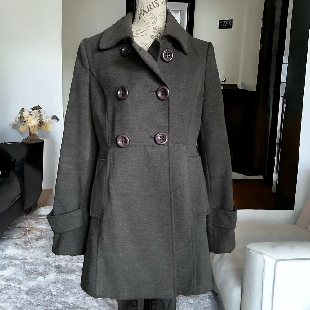Aftersensation peacoat . Color gray